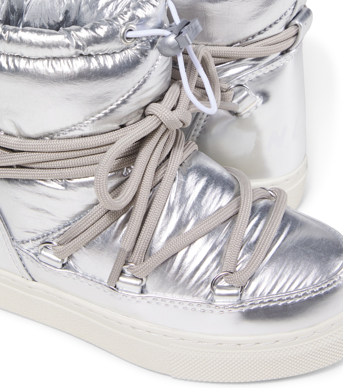 Metallic leather snow boots | Inuikii Kids