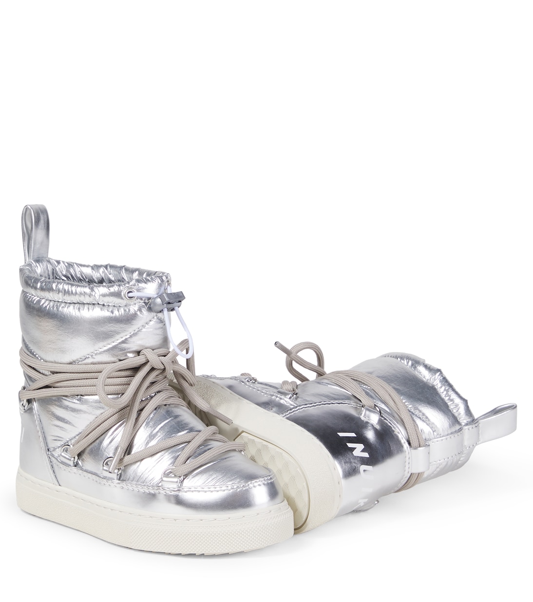 Metallic leather snow boots | Inuikii Kids