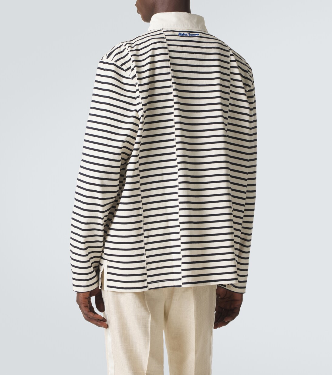 City striped cotton polo shirt | Wales Bonner