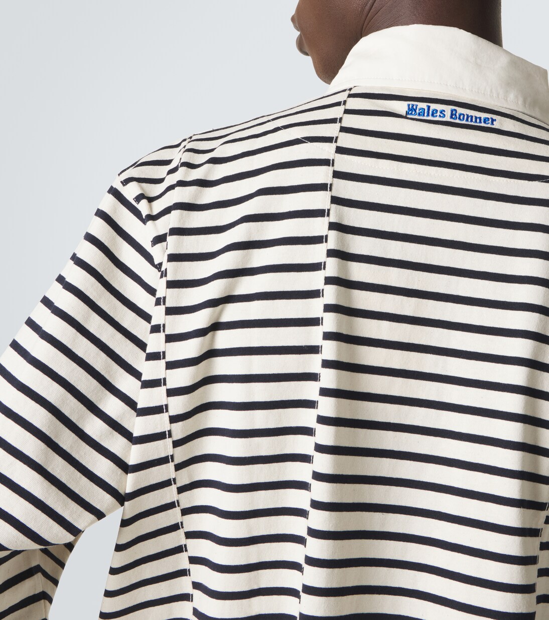 City striped cotton polo shirt | Wales Bonner