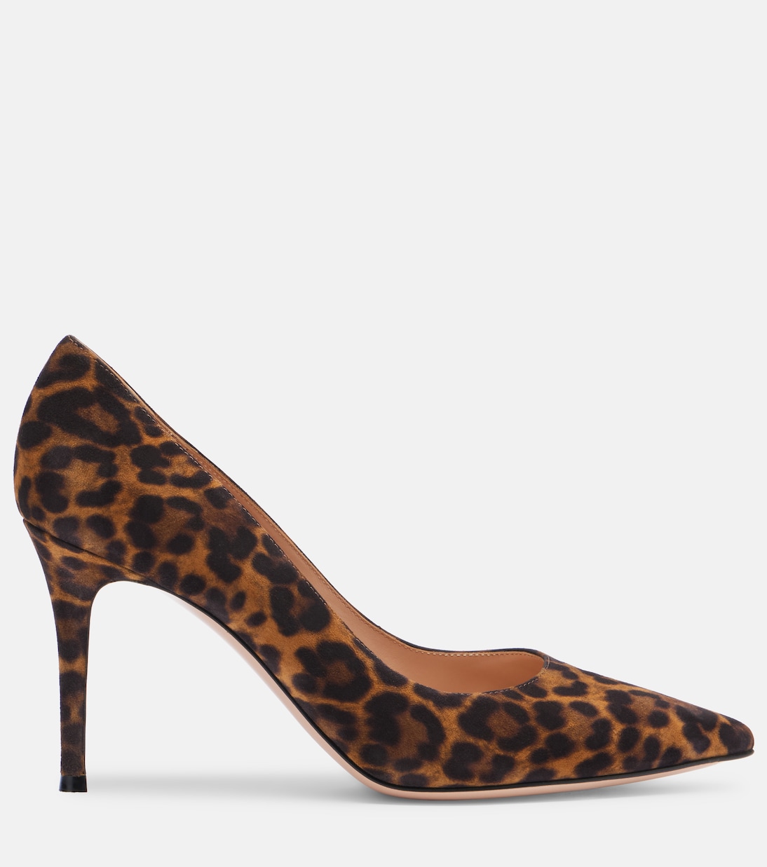Gianvito 85 leopard-print suede pumps | Gianvito Rossi