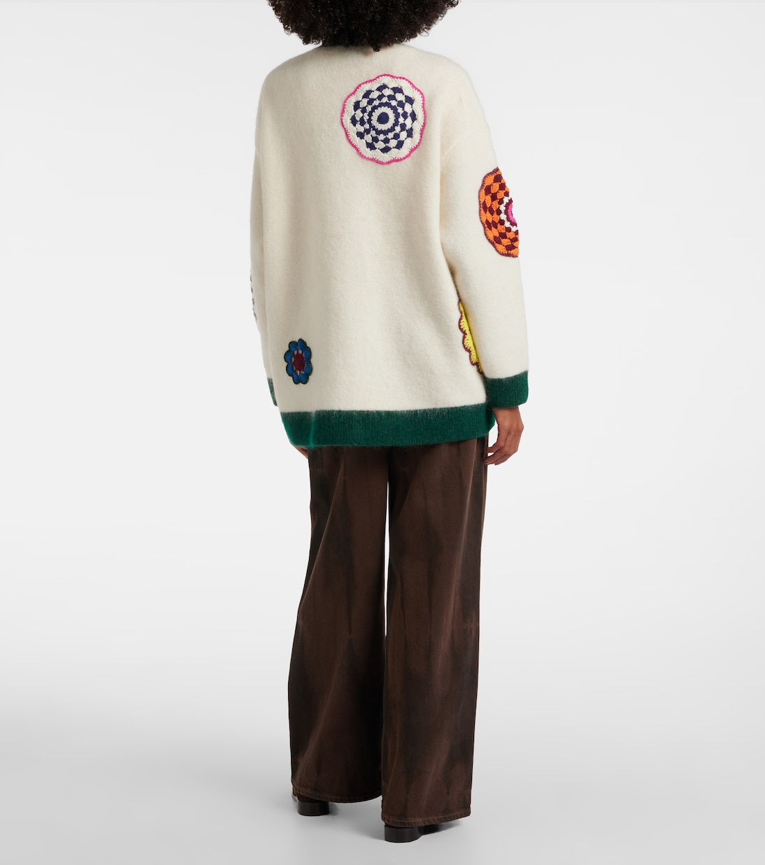 Cardigan mit Häkelstrick | Alémais