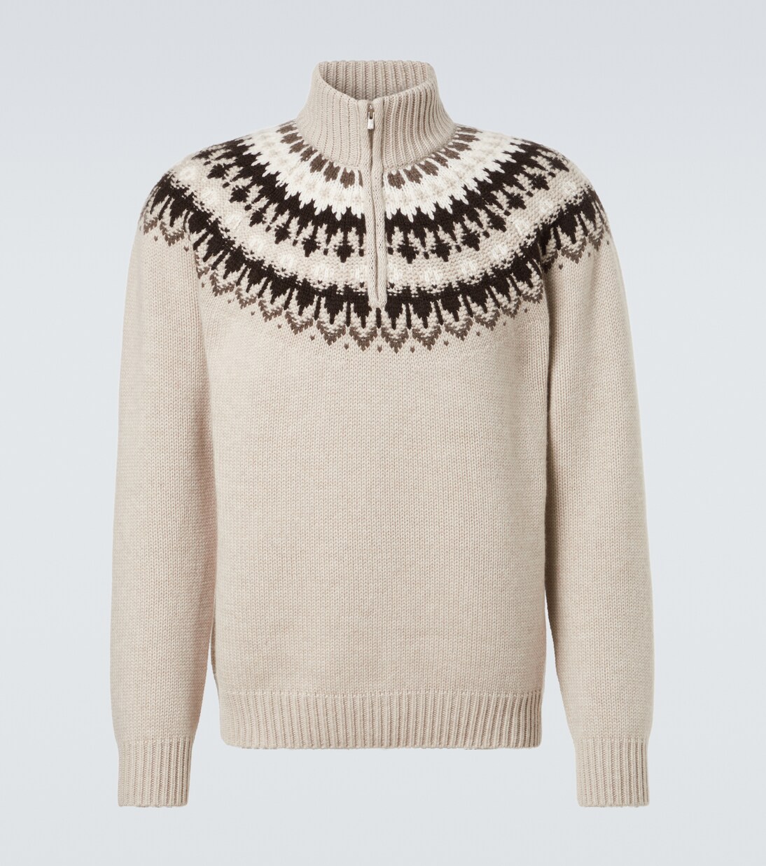 Mr Saint Gervais cashmere half-zip sweater | Arch4