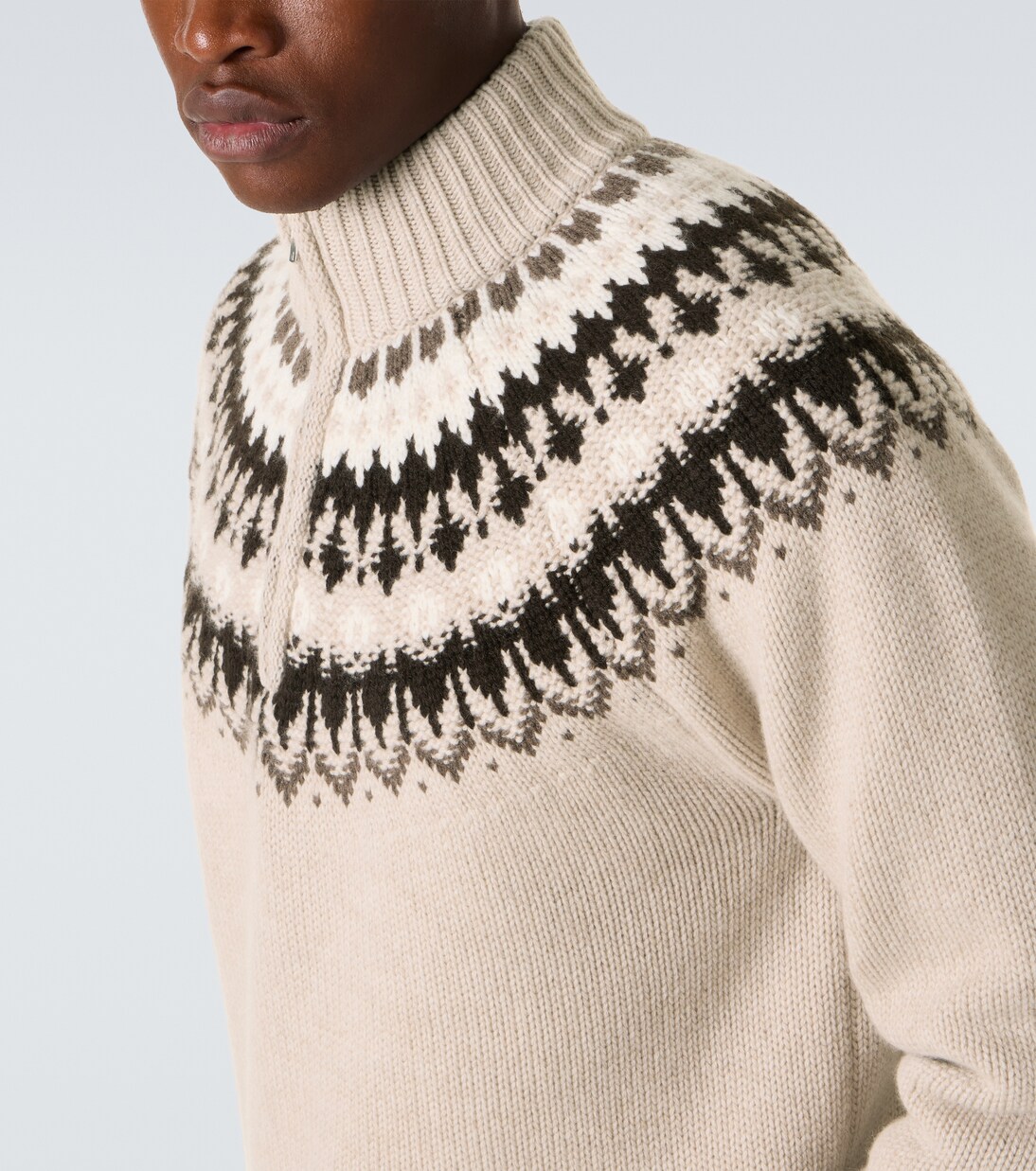 Mr Saint Gervais cashmere half-zip sweater | Arch4