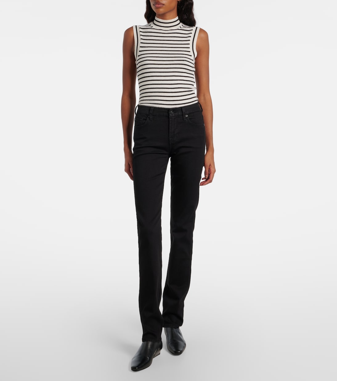 Kimmie Straight mid-rise slim jeans | 7 For All Mankind