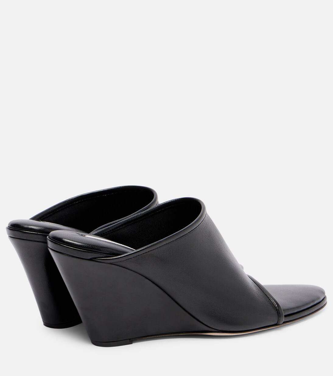 Strap Stretch 75 leather wedge mules | Christen