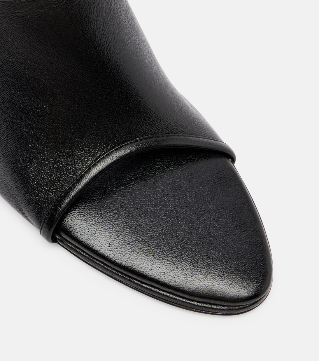 Strap Stretch 75 leather wedge mules | Christen