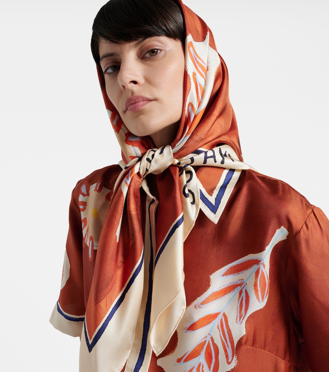 Soleil D'Amour silk scarf | Alémais