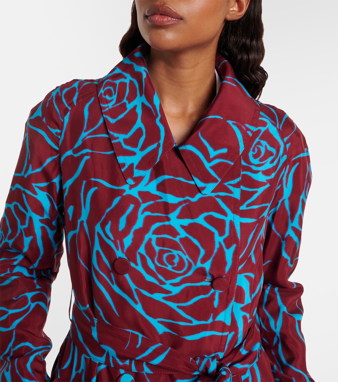 Bedruckter Mantel aus Twill | Dries Van Noten