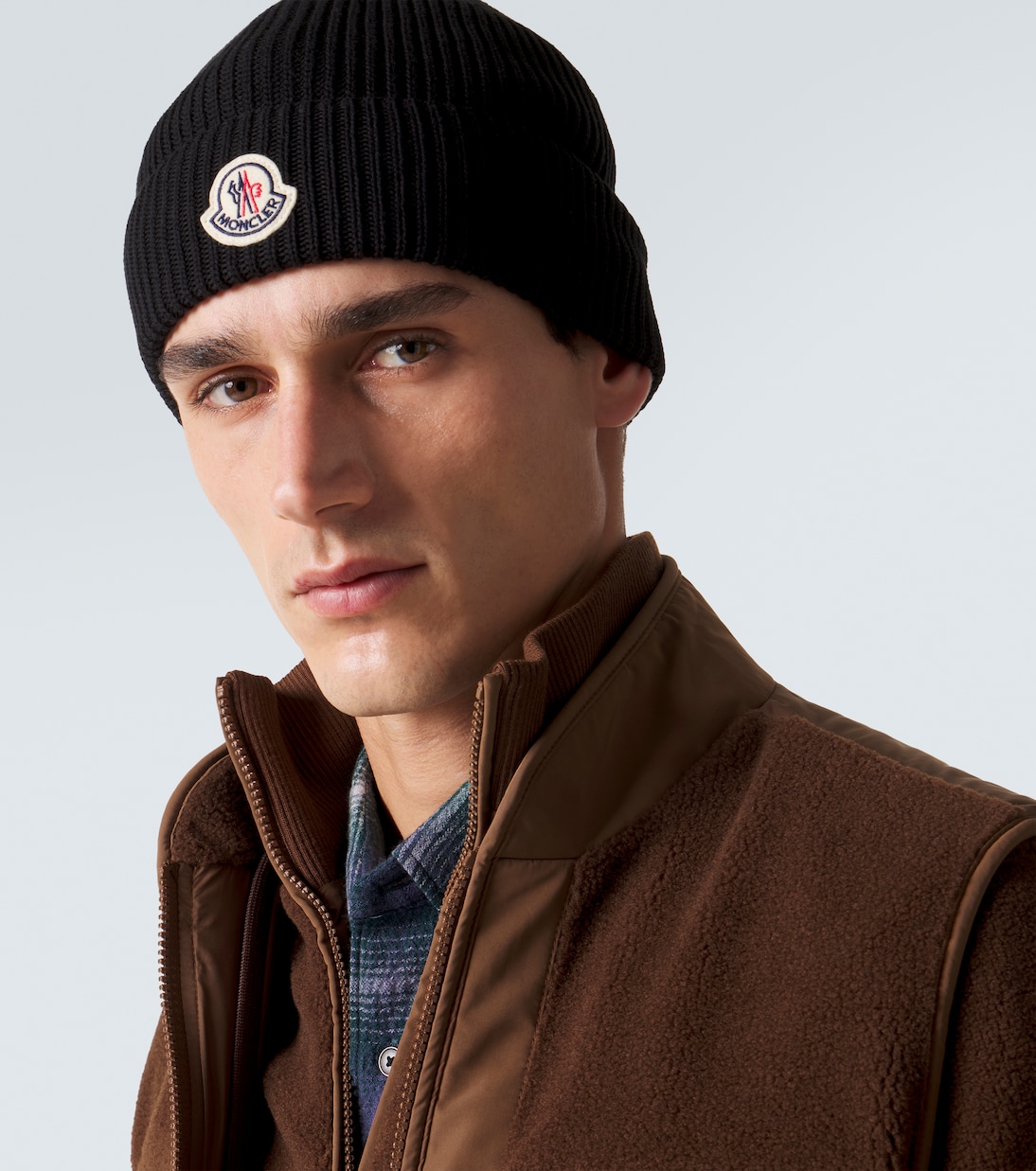 Archivio ribbed-knit cotton beanie | Moncler