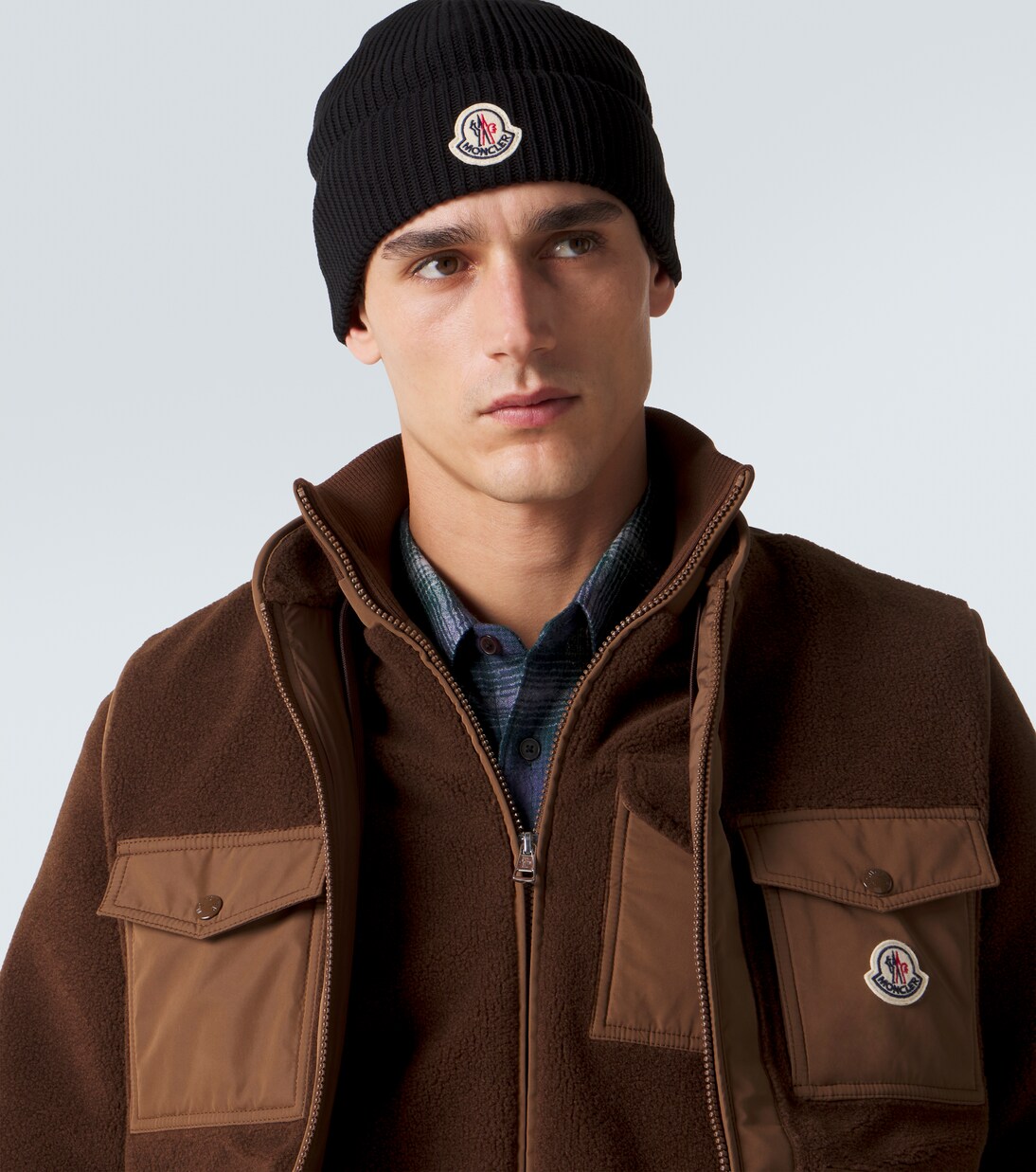 Archivio ribbed-knit cotton beanie | Moncler