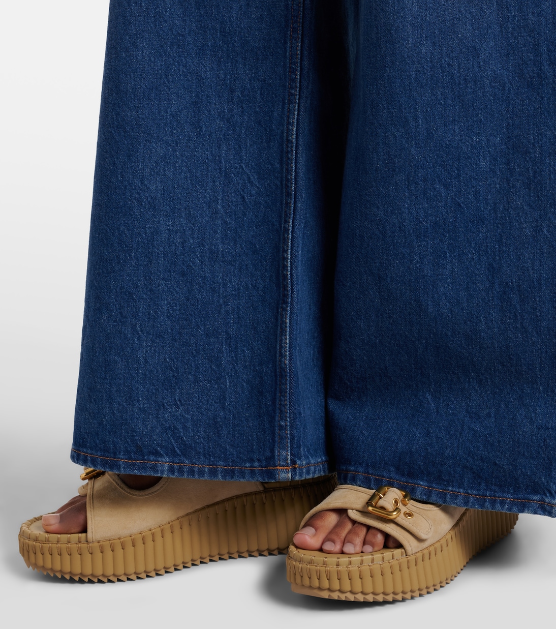 Nama suede platform sandals | Chloé