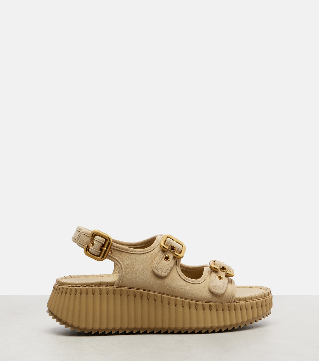 Nama suede platform sandals | Chloé