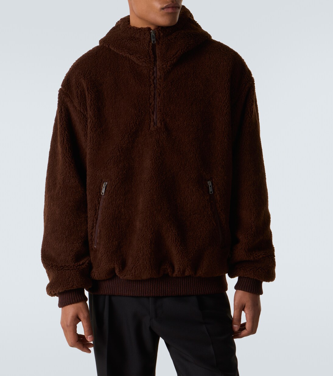 Wool-blend teddy jacket | Prada