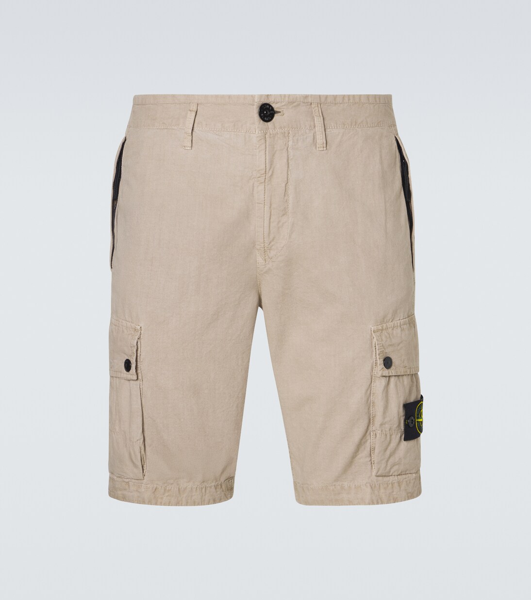Compass cotton canvas shorts | Stone Island