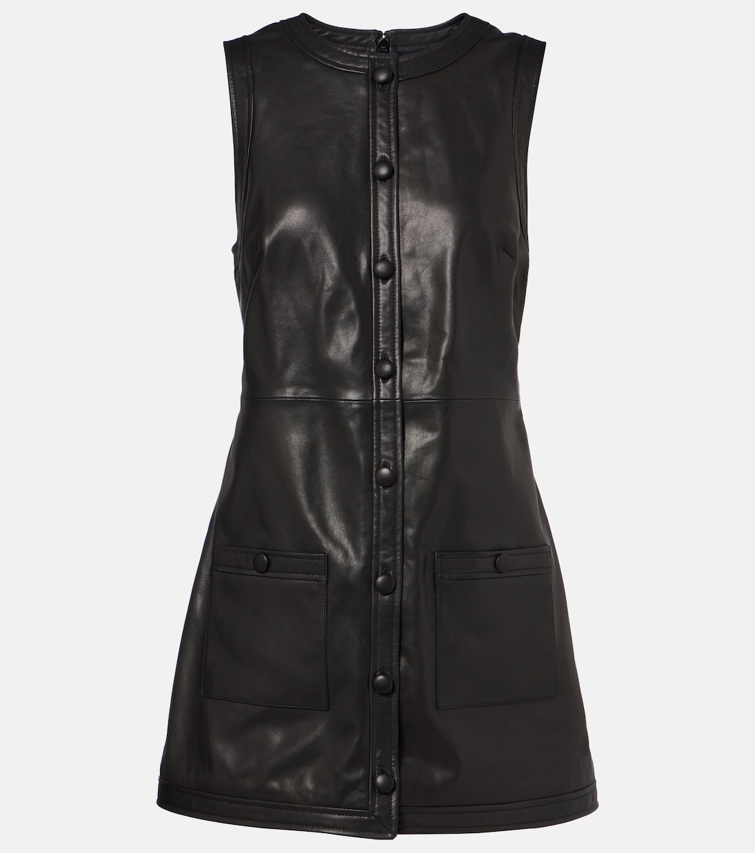 Leather shirt dress | Frame