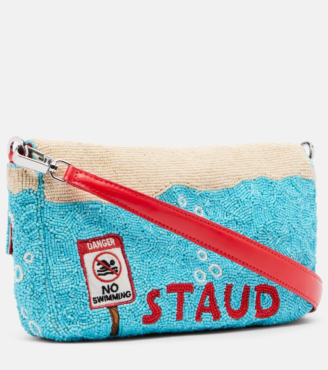 Tommy beaded shoulder bag | Staud