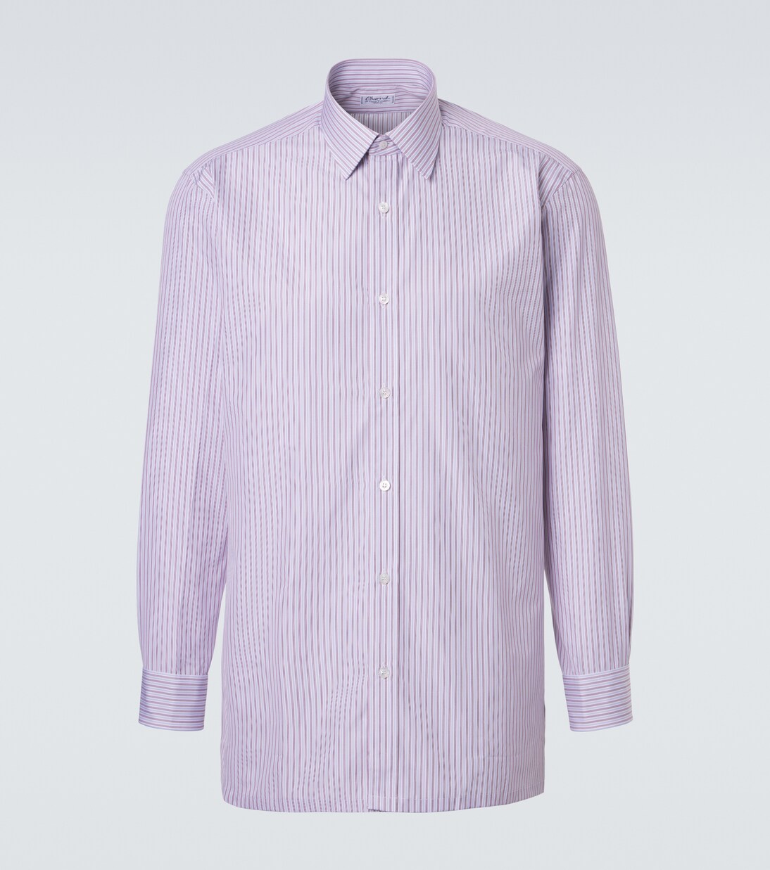 Striped cotton poplin shirt | Charvet
