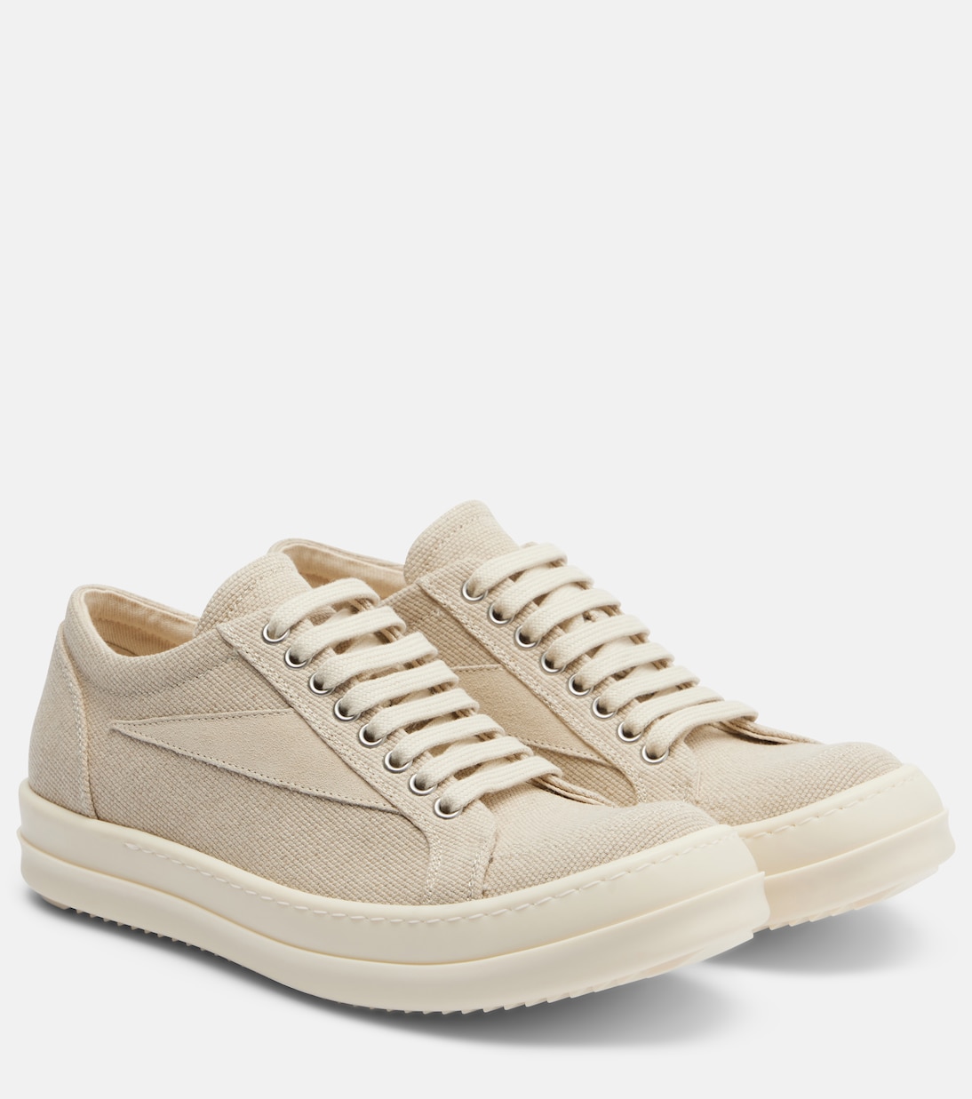 DRKSHDW Vintage绒面革边饰帆布运动鞋 | Rick Owens