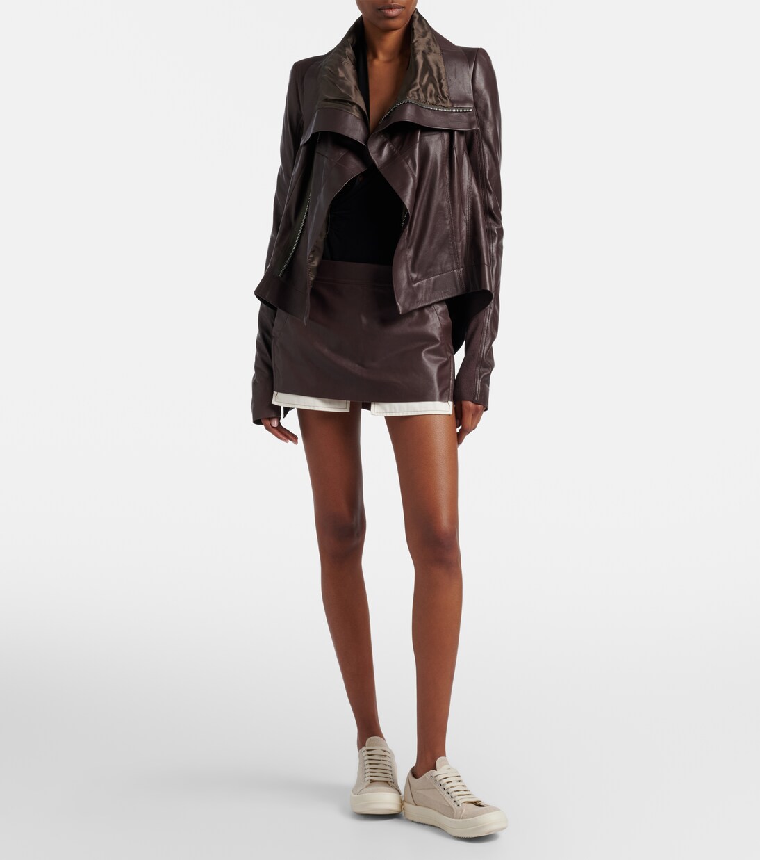 DRKSHDW Vintage绒面革边饰帆布运动鞋 | Rick Owens