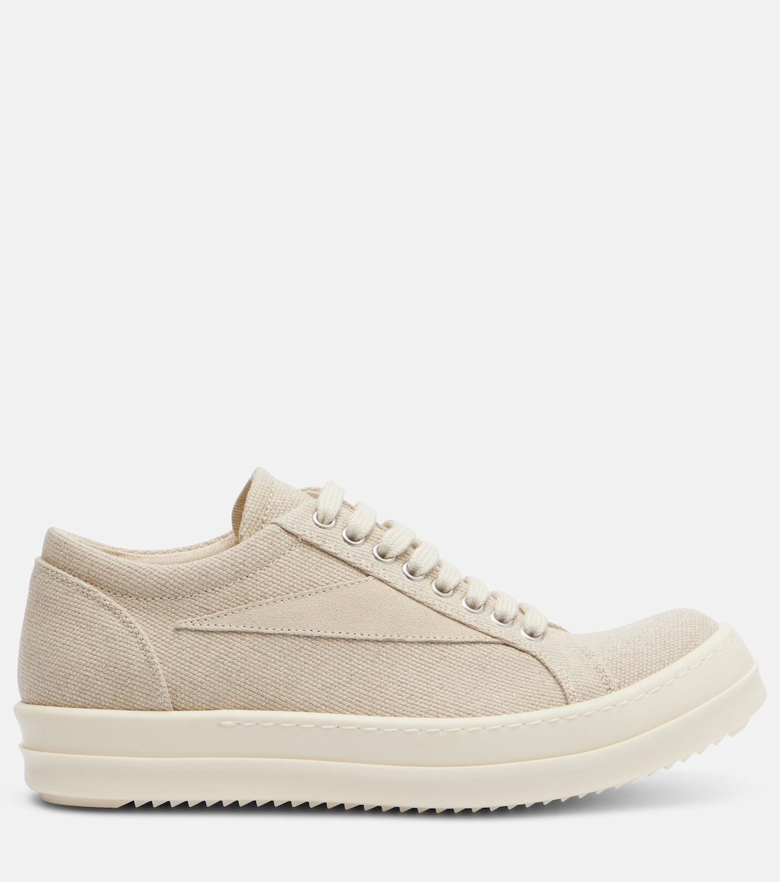 DRKSHDW Vintage绒面革边饰帆布运动鞋 | Rick Owens