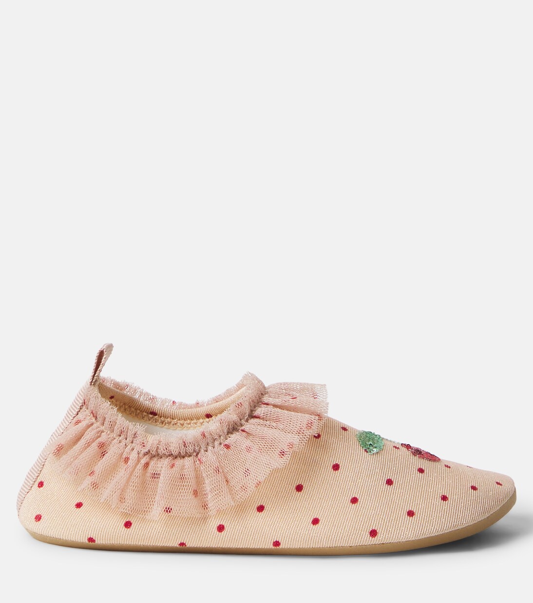 Geraffte Schuhe Amandine mit Pailletten | Konges Sløjd