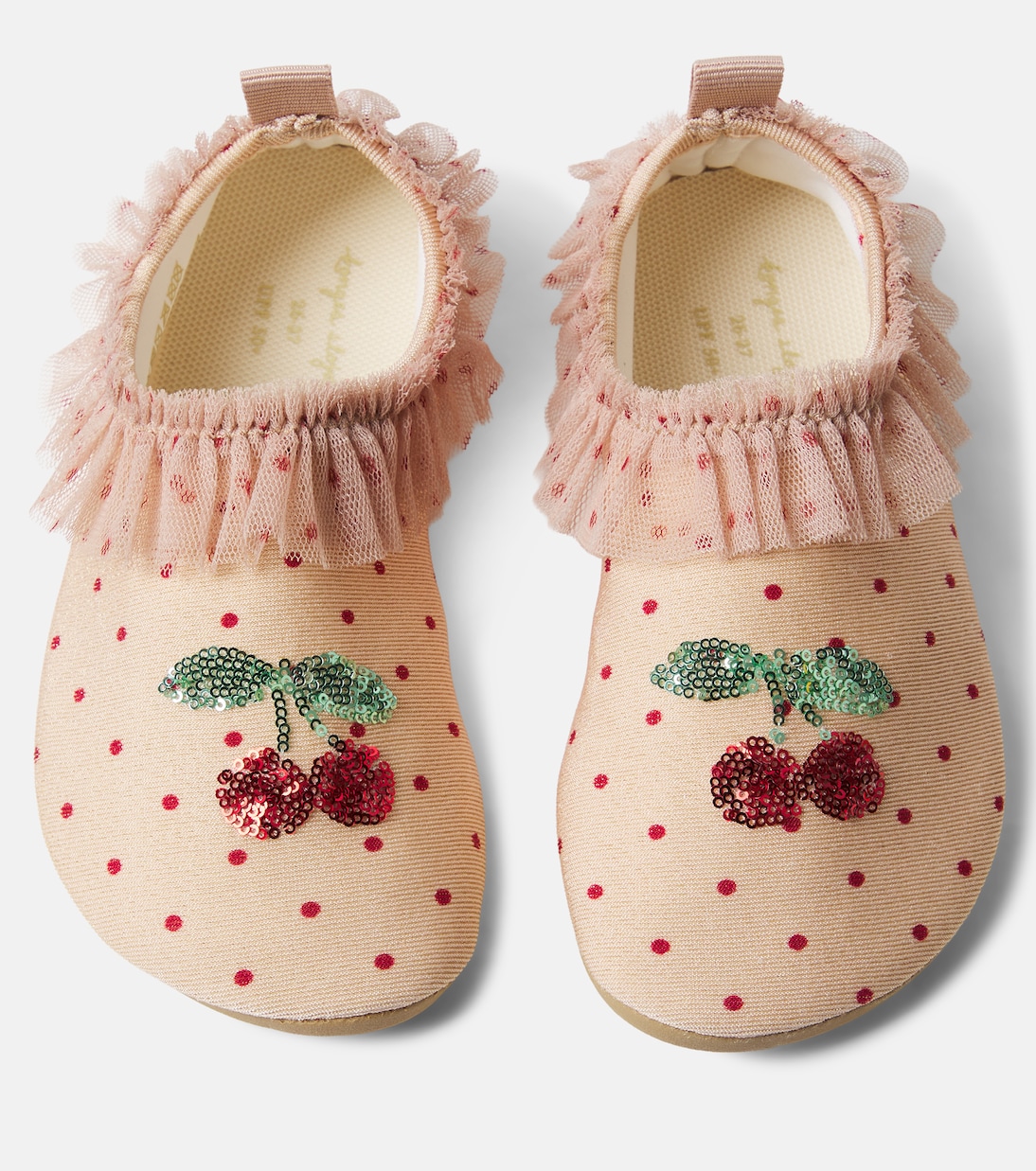 Geraffte Schuhe Amandine mit Pailletten | Konges Sløjd