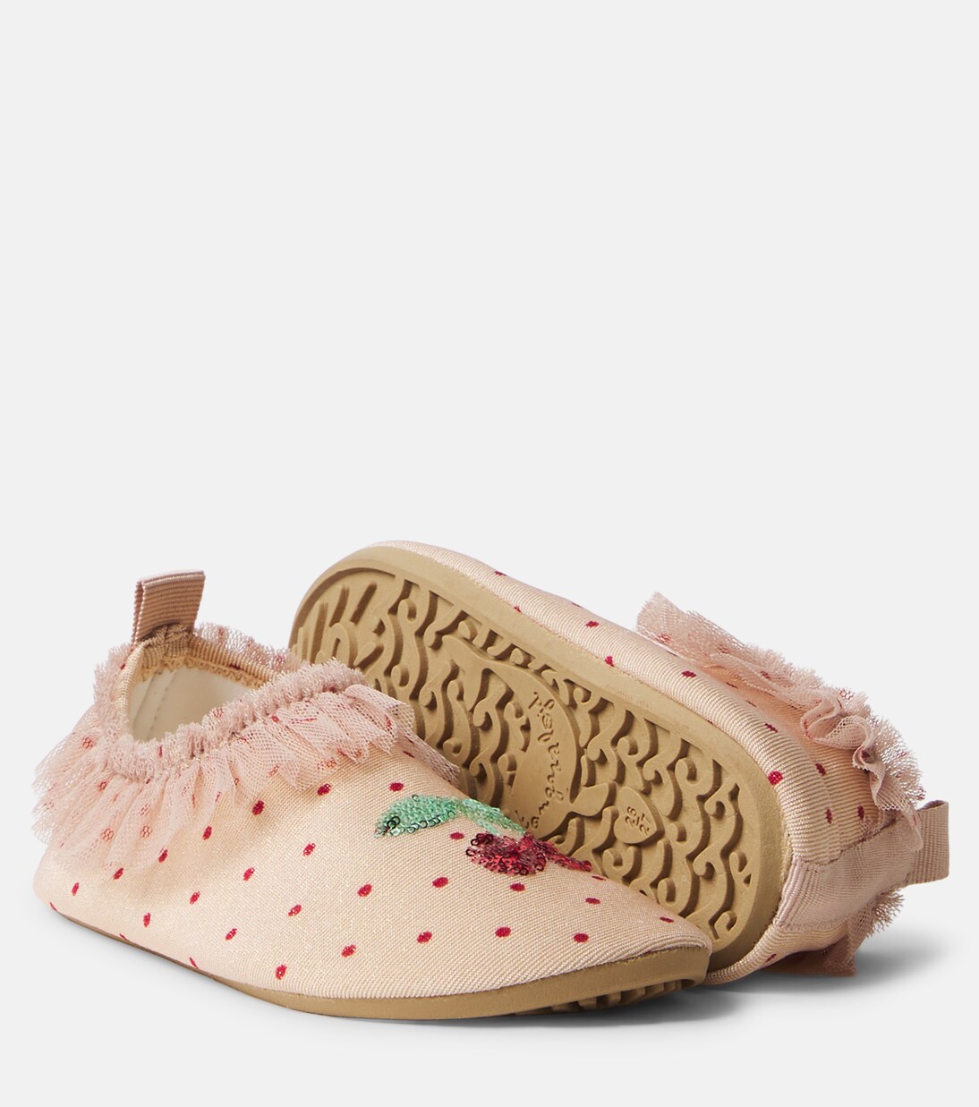 Geraffte Schuhe Amandine mit Pailletten | Konges Sløjd