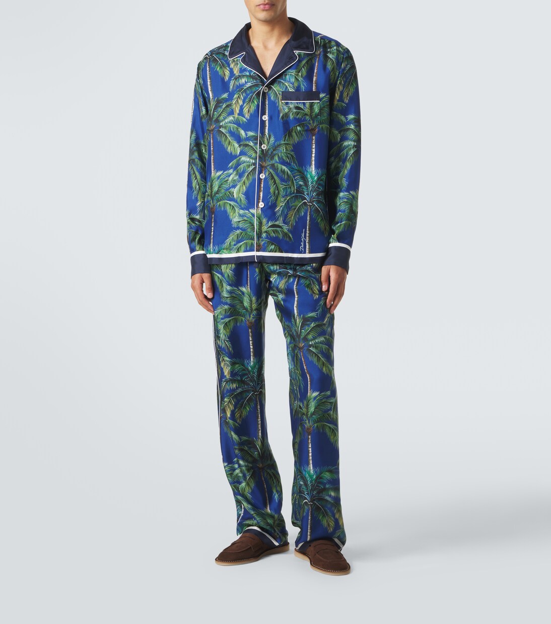 Bedrucktes Hemd aus Seiden-Twill | Dolce&Gabbana