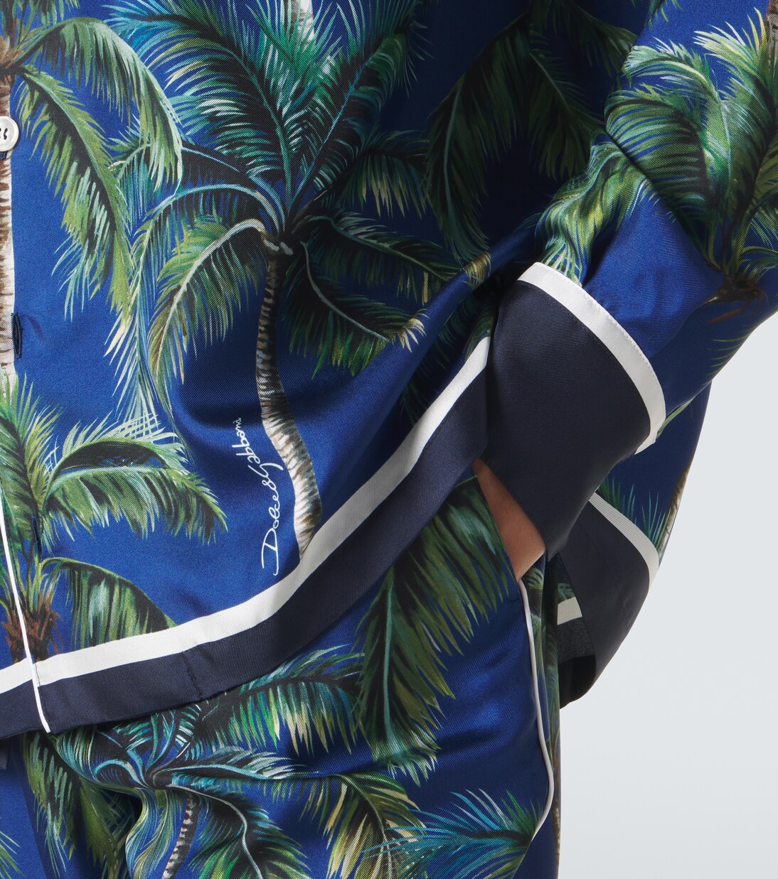 Bedrucktes Hemd aus Seiden-Twill | Dolce&Gabbana