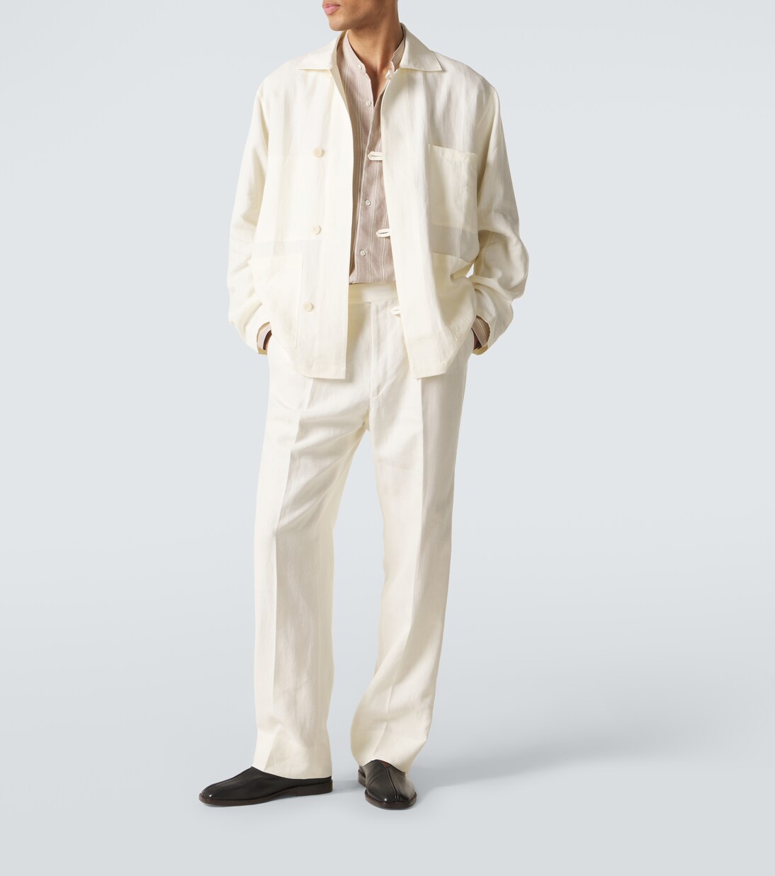 Gerade Hose aus Leinen | Stòffa