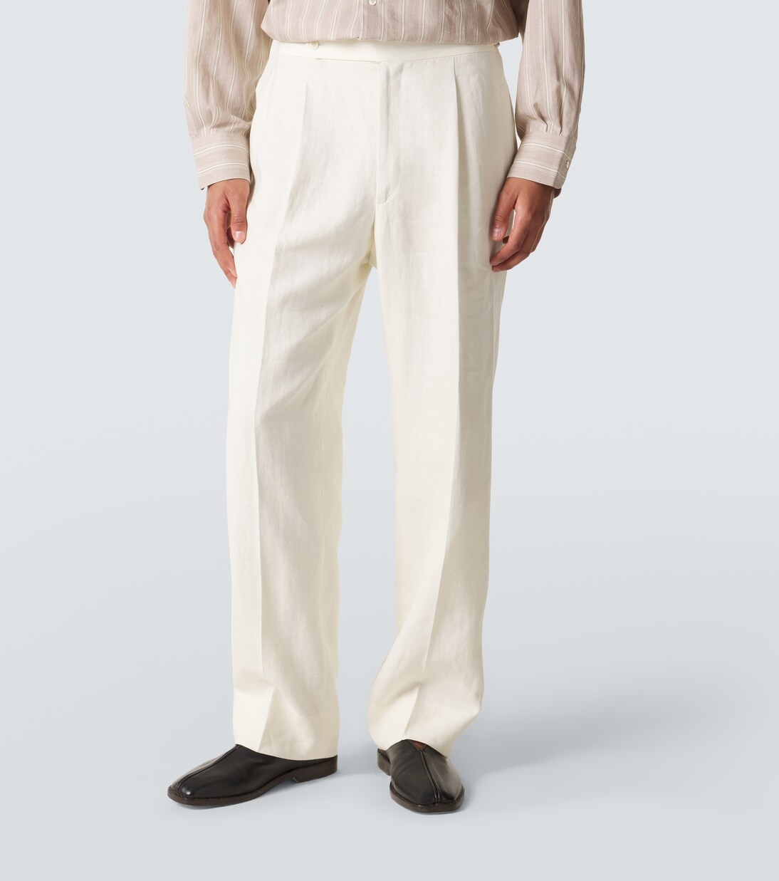 Gerade Hose aus Leinen | Stòffa