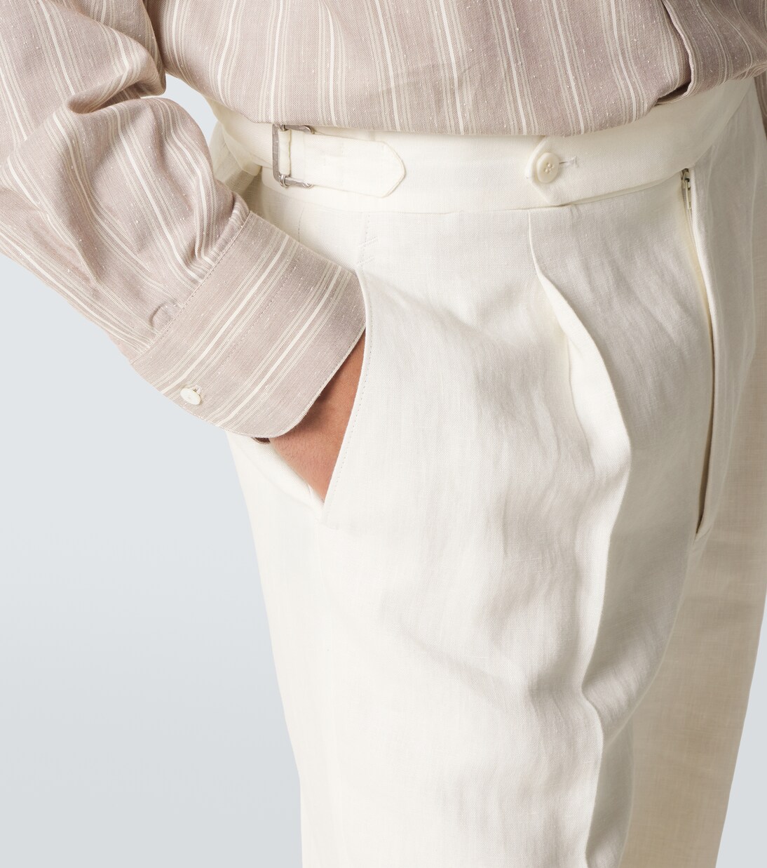 Gerade Hose aus Leinen | Stòffa
