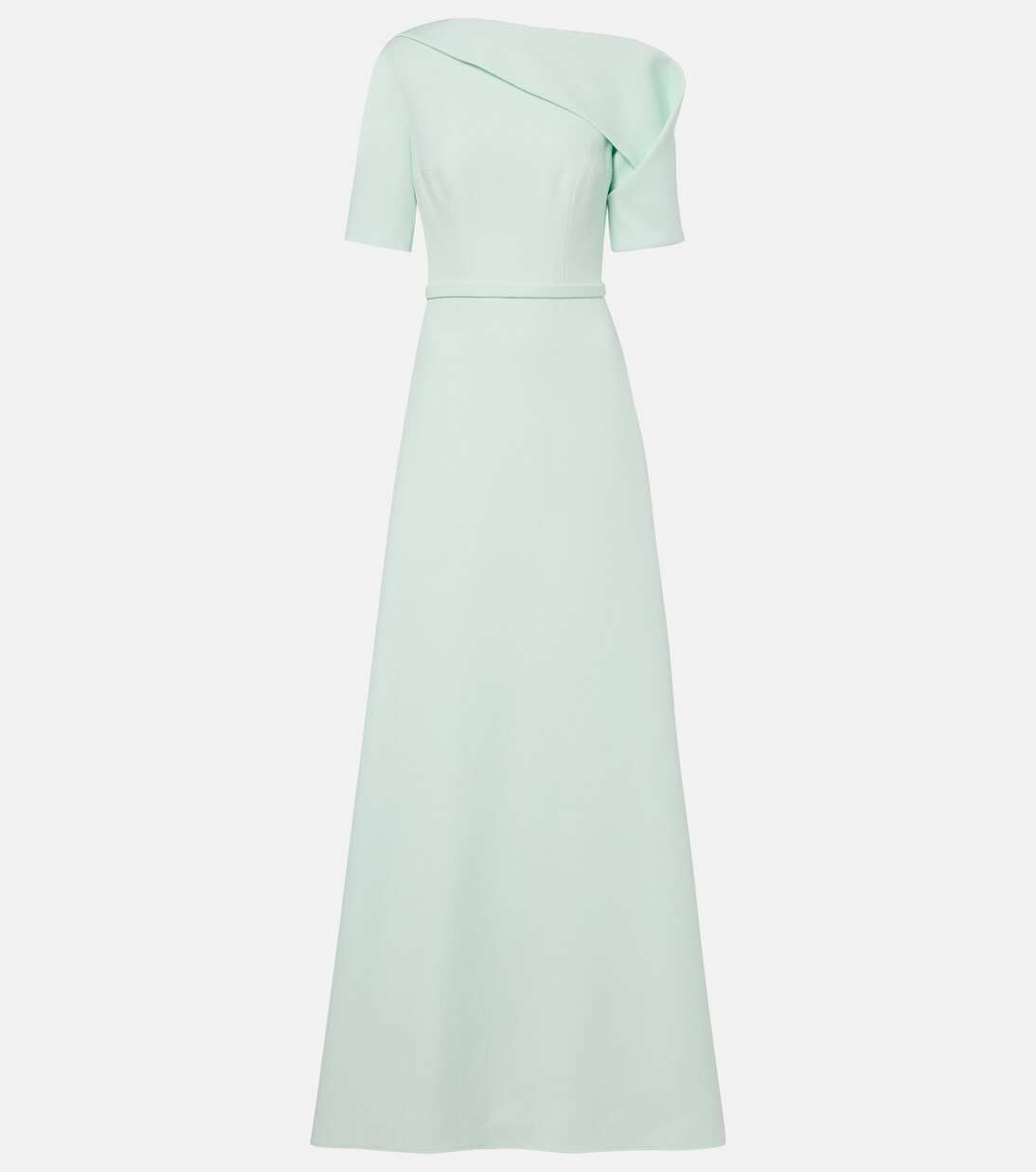 Stephanie draped crêpe gown | Safiyaa