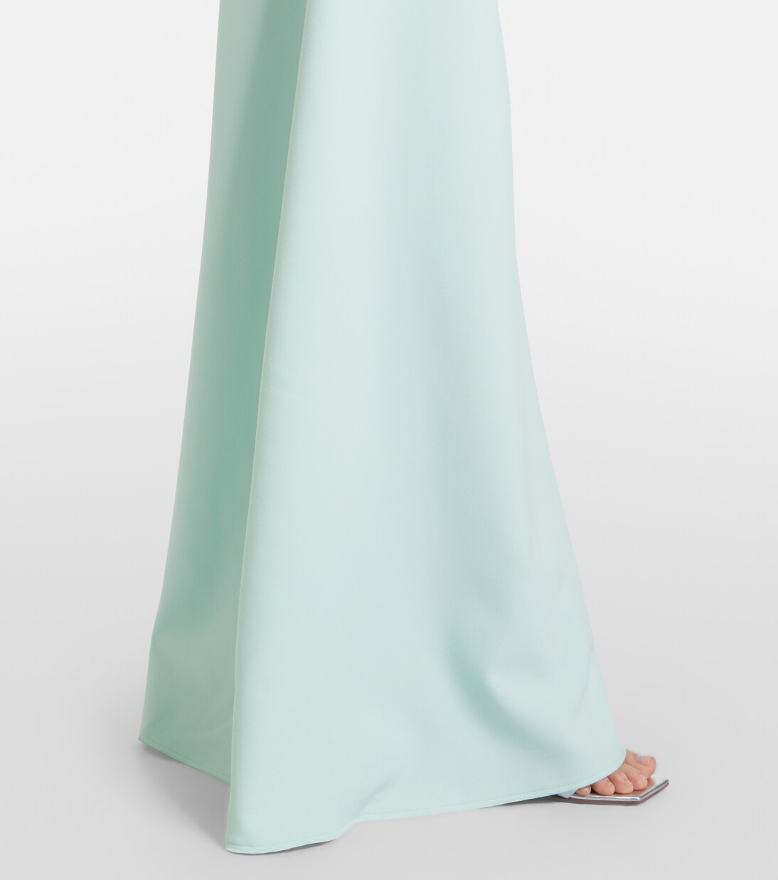 Stephanie draped crêpe gown | Safiyaa