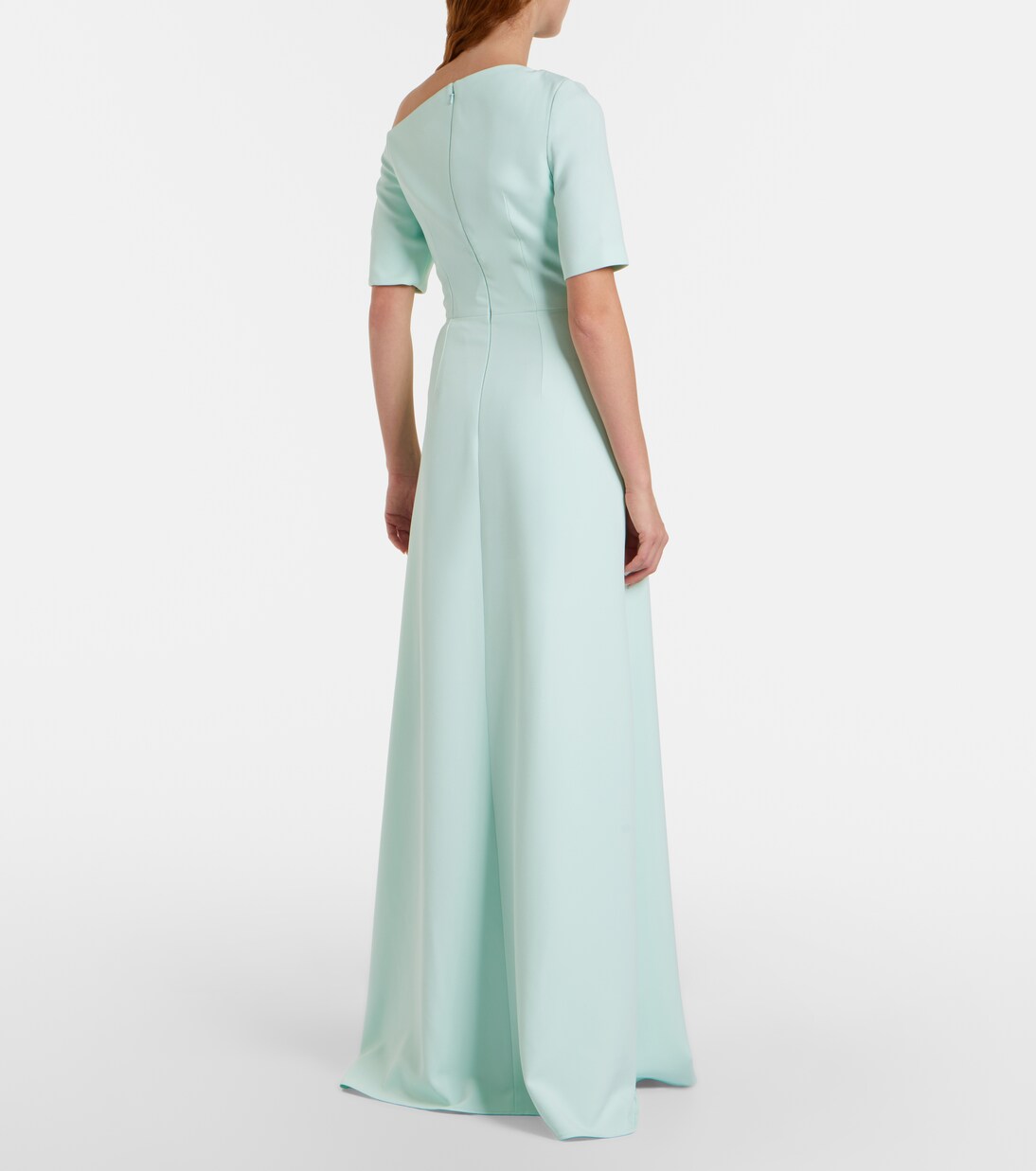 Stephanie draped crêpe gown | Safiyaa