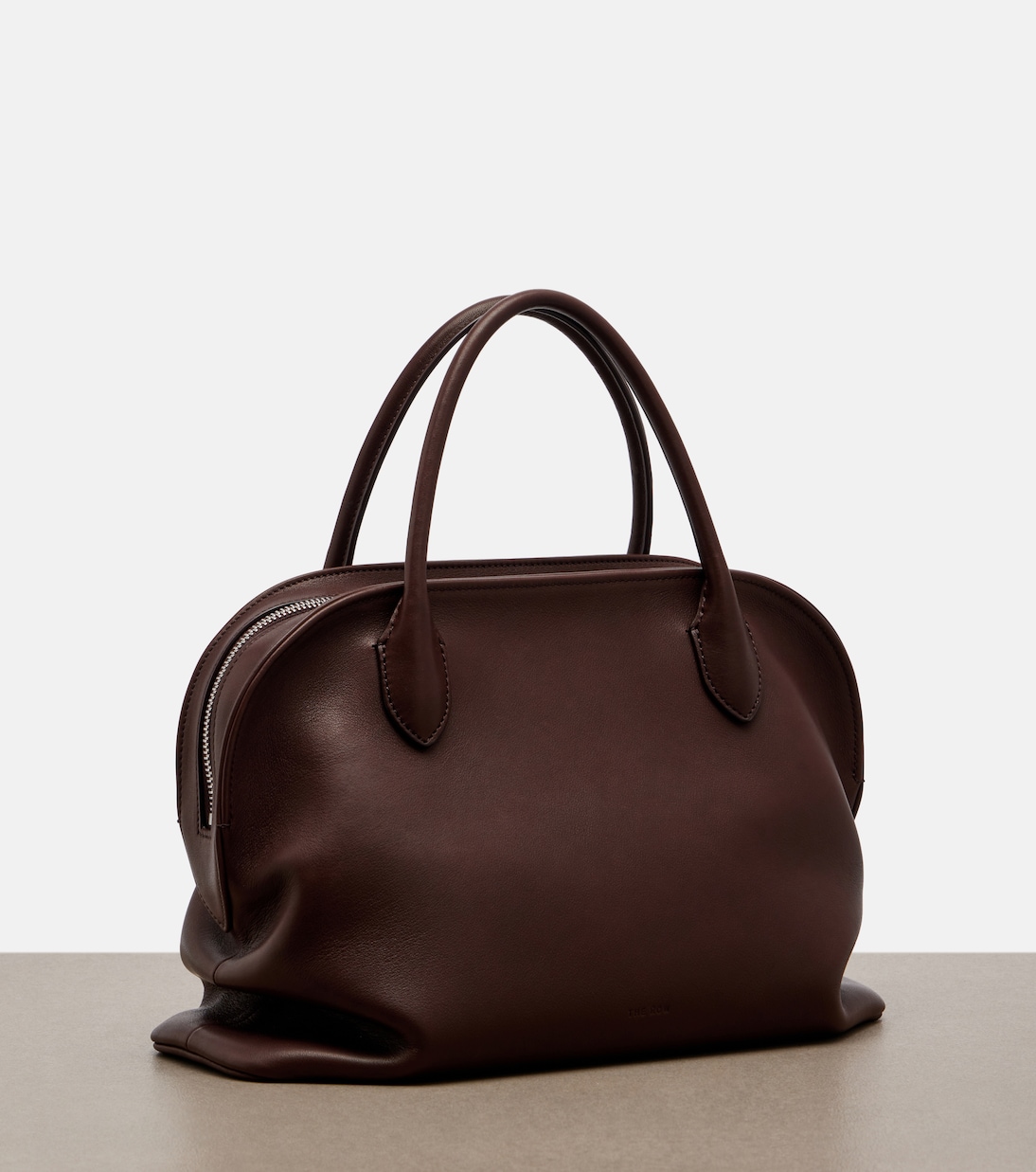 Agnes 12 leather top-handle bag | The Row