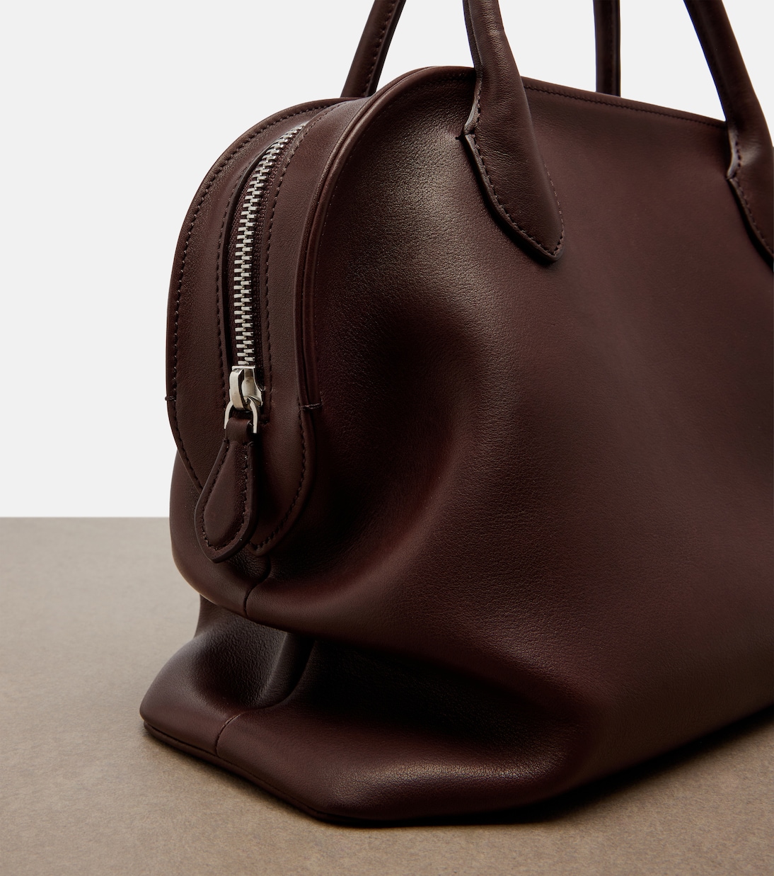 Agnes 12 leather top-handle bag | The Row