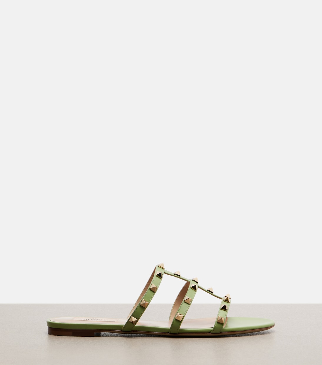 Rockstud皮革凉鞋 | Valentino Garavani