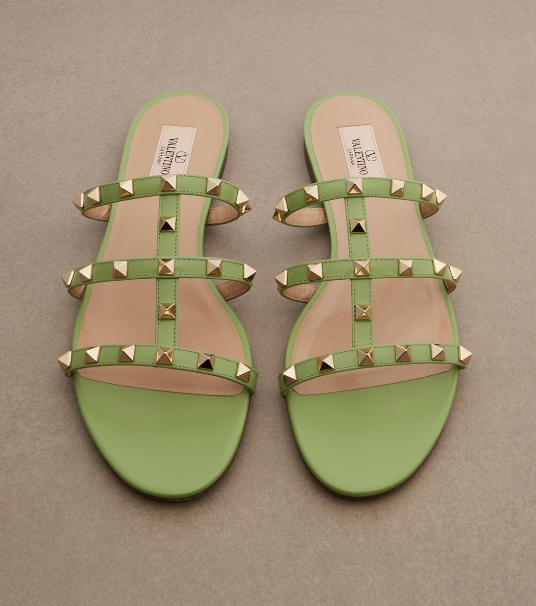 Rockstud皮革凉鞋 | Valentino Garavani