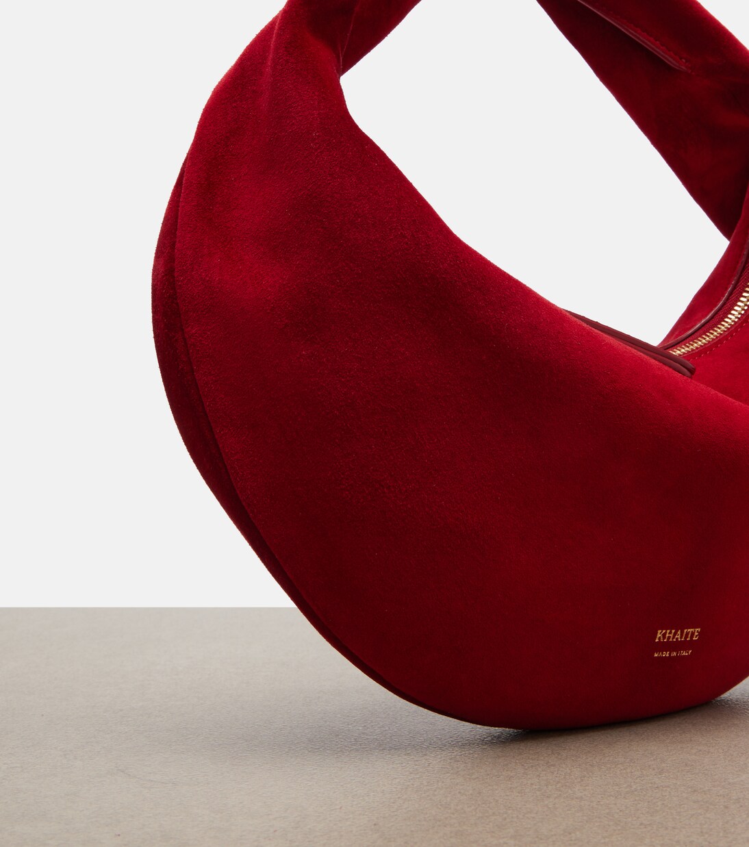 Olivia Mini suede shoulder bag | Khaite
