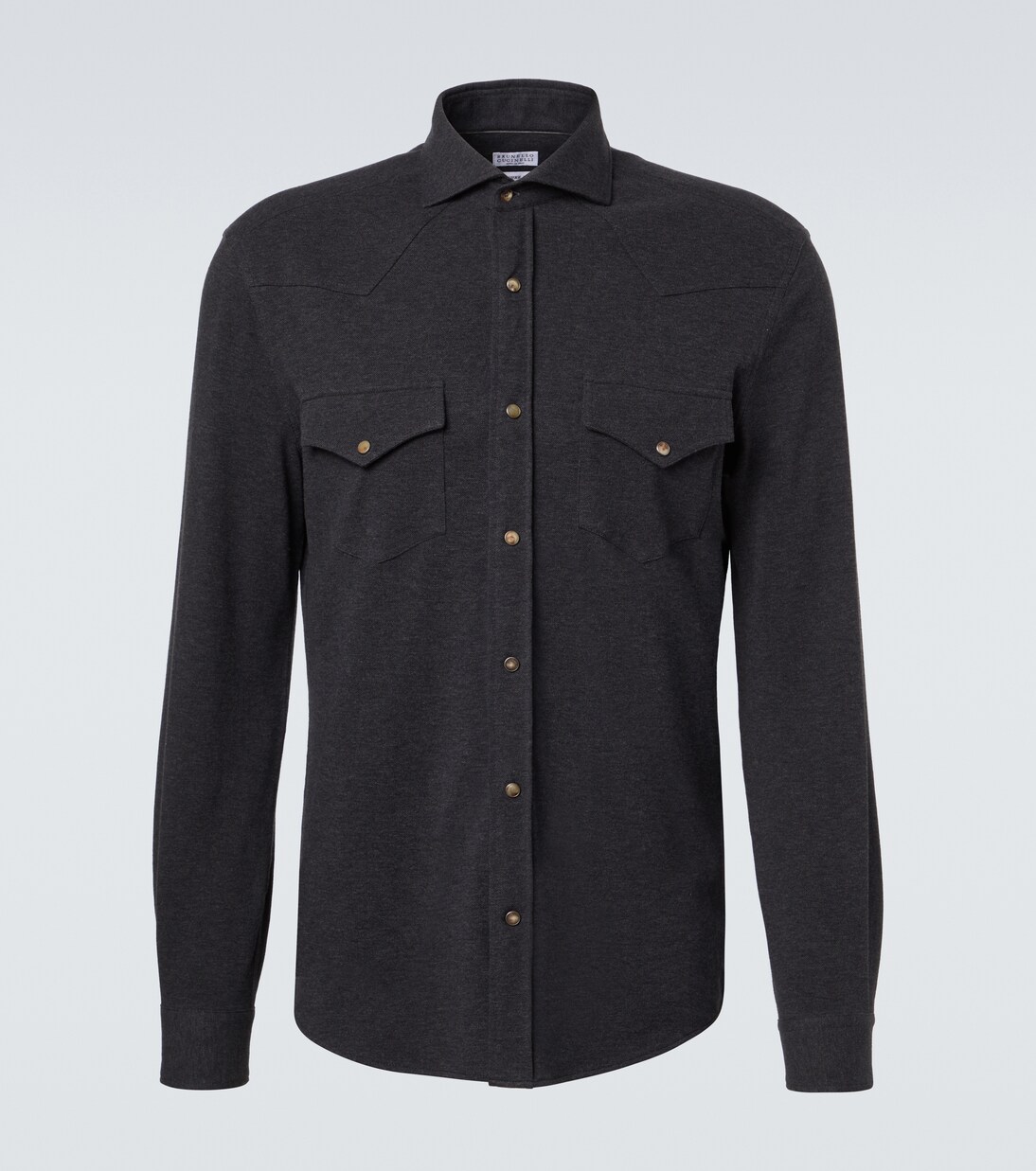 Giacca camicia in cotone | Brunello Cucinelli