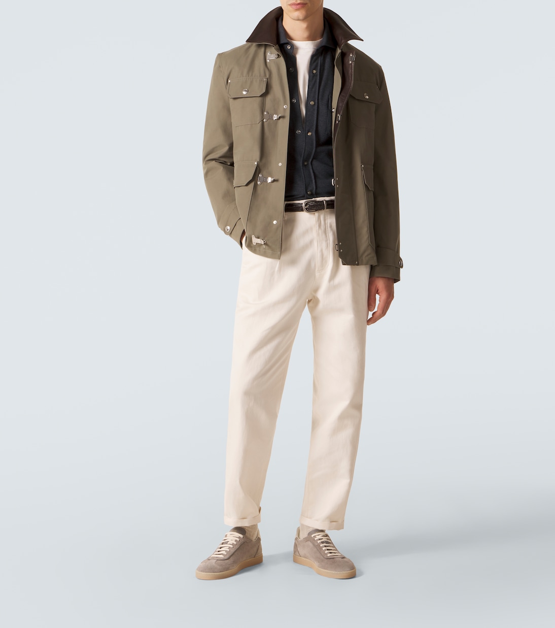 Giacca camicia in cotone | Brunello Cucinelli