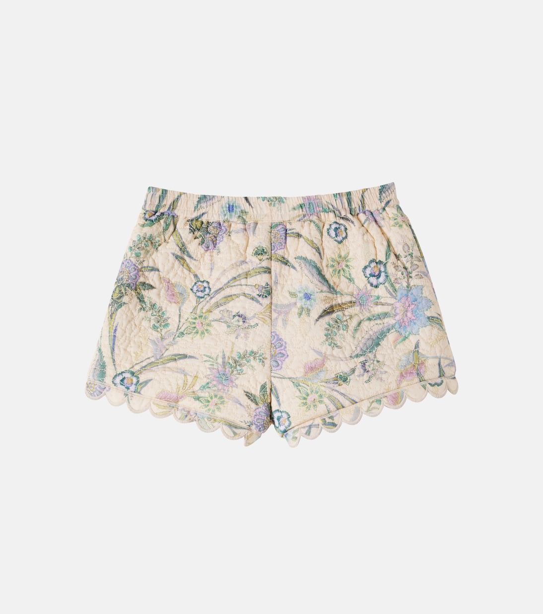 Indra floral scalloped cotton shorts | Zimmermann Kids