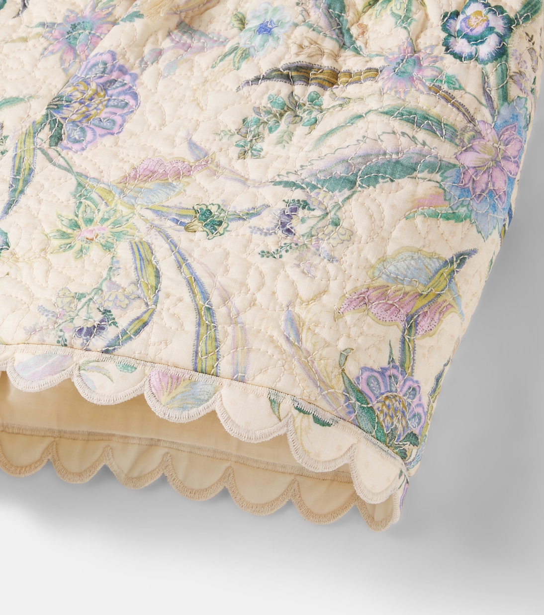 Indra floral scalloped cotton shorts | Zimmermann Kids