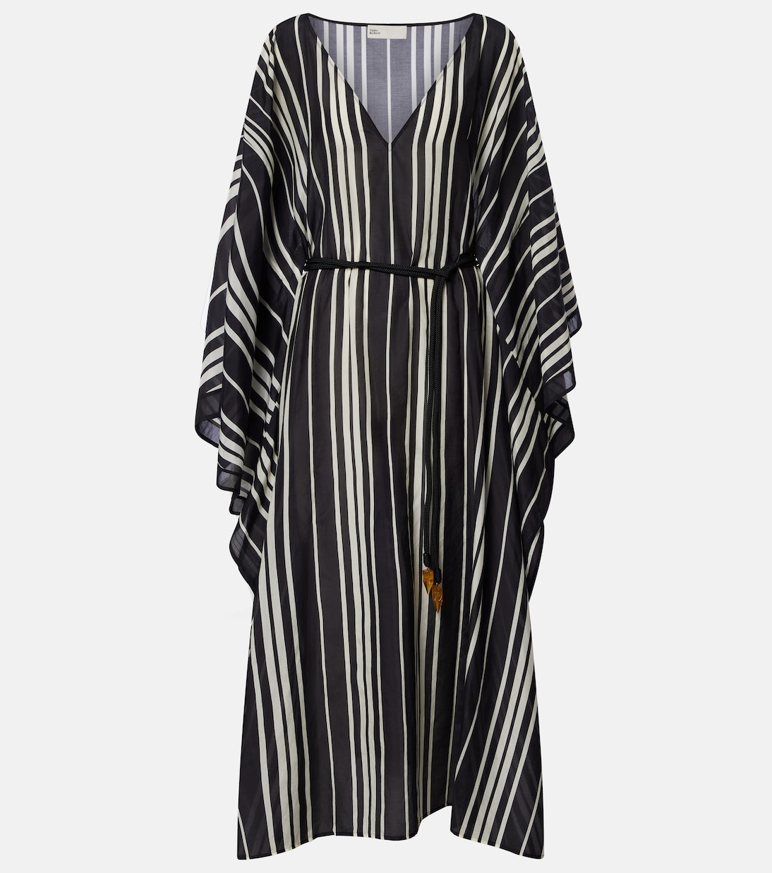 Striped cotton and silk kaftan  | Tory Burch