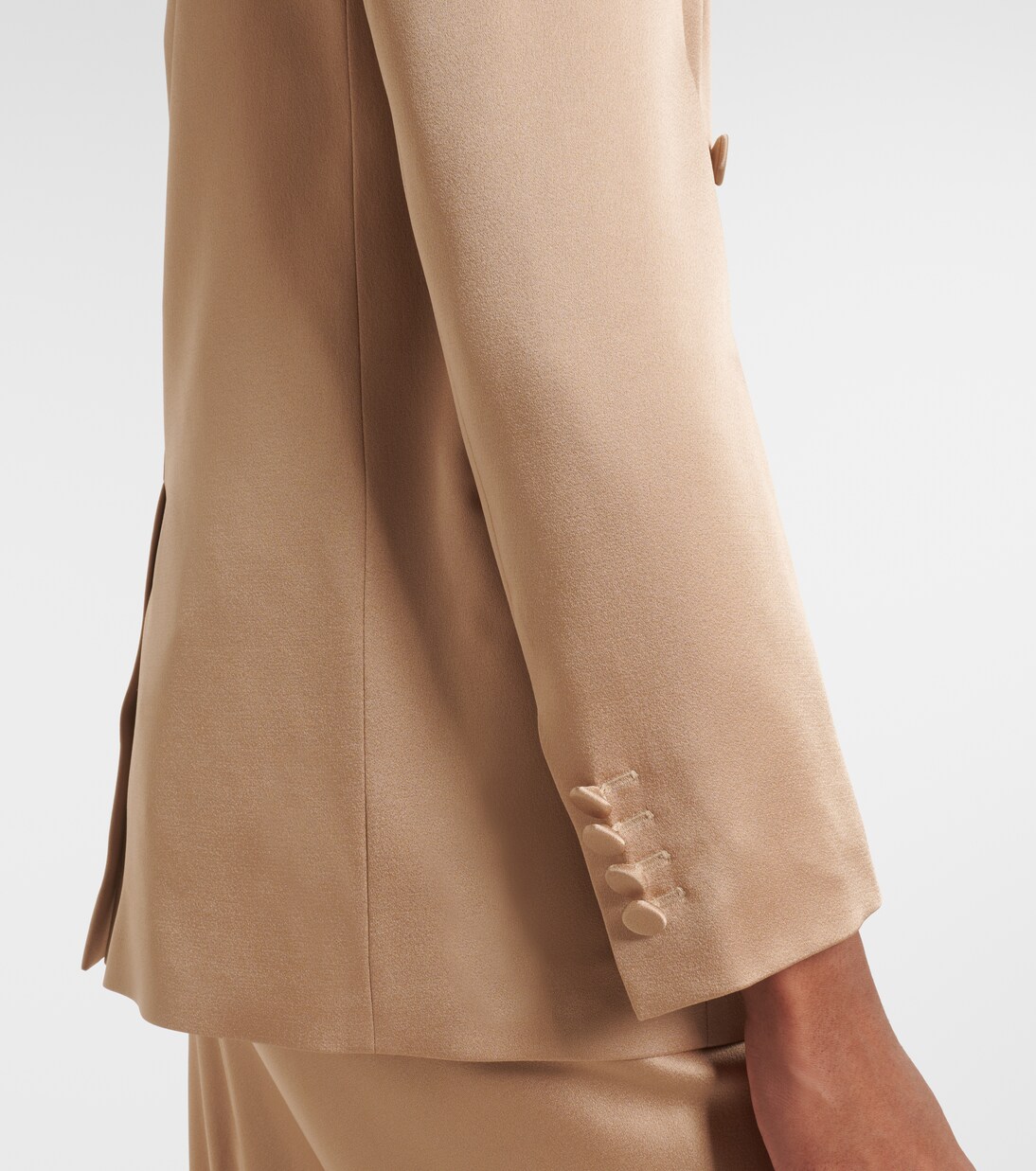 Arca double-breasted satin blazer | Max Mara