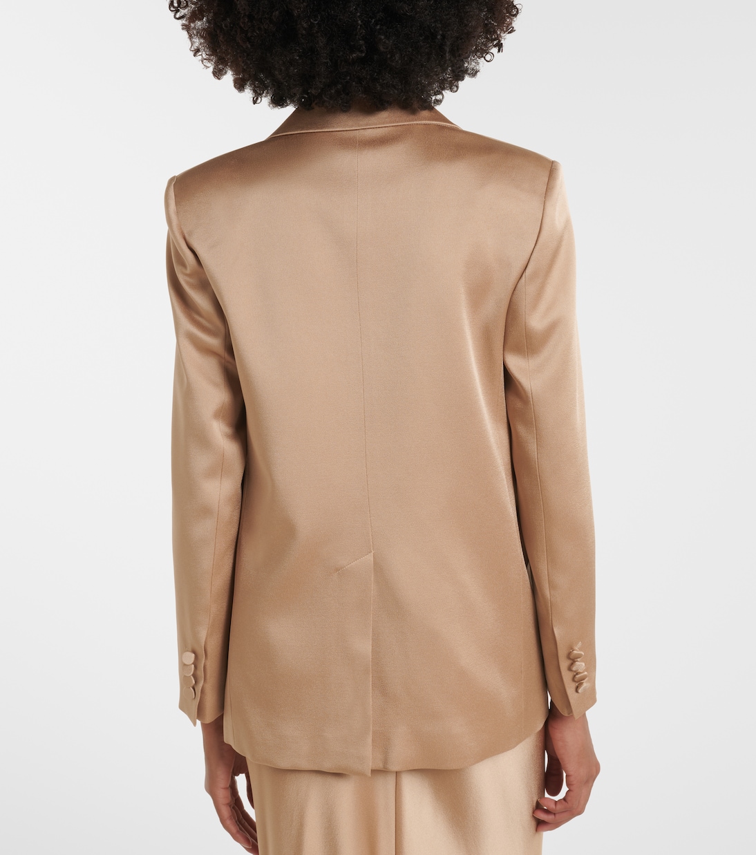 Arca double-breasted satin blazer | Max Mara