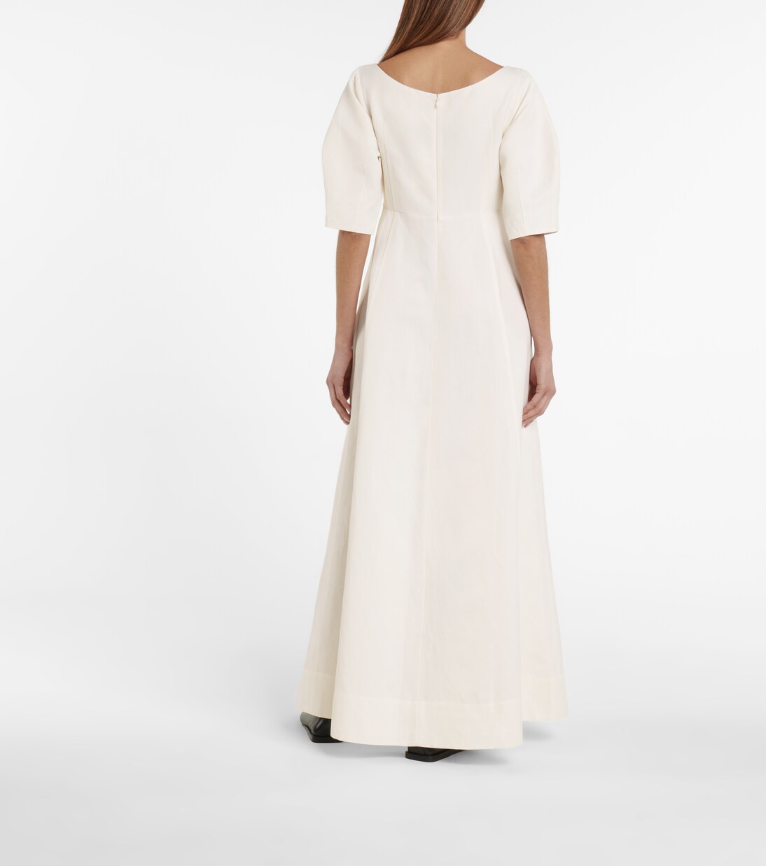 Linen and cotton-blend midi dress | Toteme