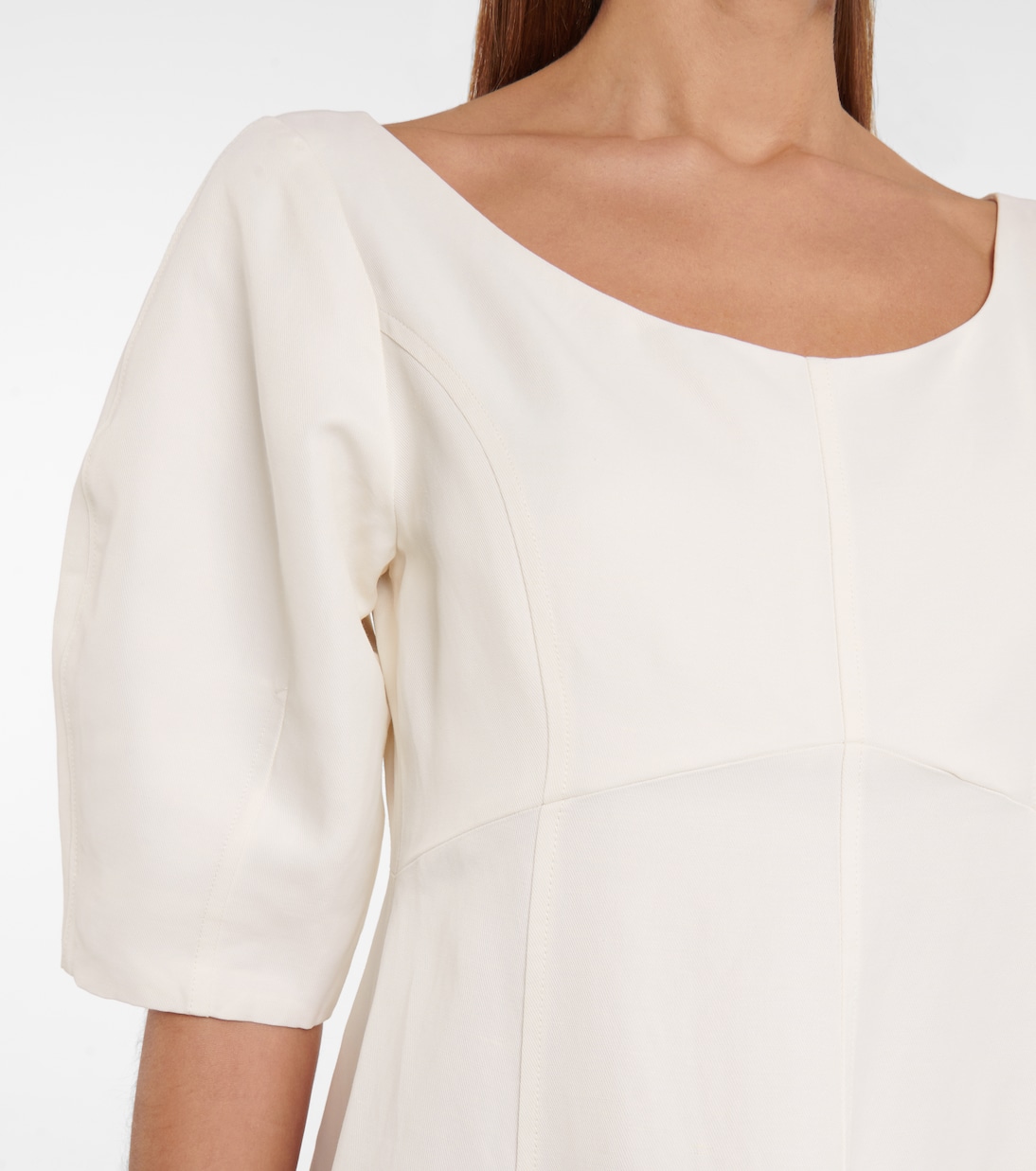 Linen and cotton-blend midi dress | Toteme